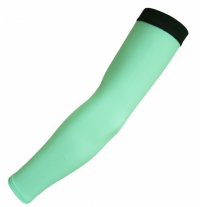 SKMU003 multicolor cuff custom-made solid color cuff sunscreen UV light elastic moisture wicking darts cuff design ice silk cuff specialty store cotton spandex lycra 30G cuff price motorcycle driver takeaway food express sunscreen hand sleeve front view